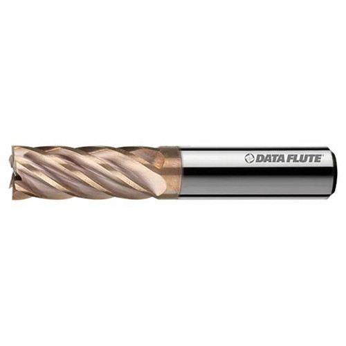 DATA FLUTE SSIRN60500-000C35 | 0.375" Diameter x 0.375" Shank x 0.50mm LOC x 4.000" OAL C35 Coated Square End Mill