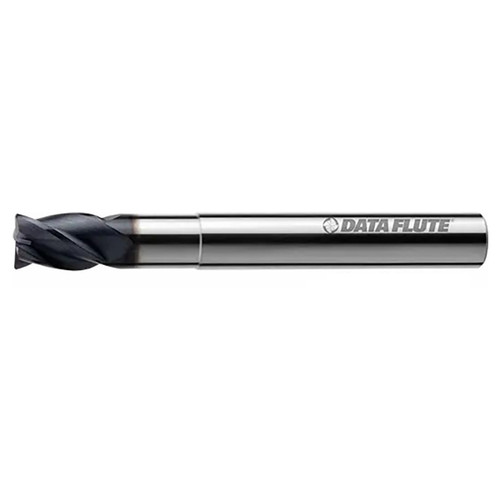 DATA FLUTE SSIRNM40750-090C11 | 0.75mm Diameter x 0.75mm Shank x 1.000" LOC x 6.000" OAL C11 Coated Square End Mill