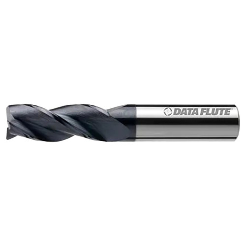 DATA FLUTE SSST30156C11 | 0.125" Diameter x 0.125" Shank x 0.25mm LOC x 1.50mm OAL x 0.01mm Radius C7 Coated Corner Radius End Mill