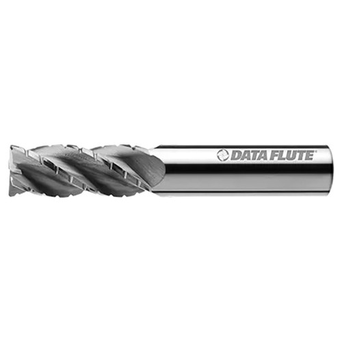 Data Flute 49261-00-D| SSSTC40375 11/32" Diameter x 3/8" Shank x 1/2" LOC x 2" OAL C4 Coated Corner Radius End Mill