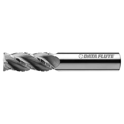 Data Flute 49282-89-D | SSSTC40750 5/8" Diameter x 5/8" Shank x 3/4" LOC x 3" OAL C4 Coated Corner Radius End Mill
