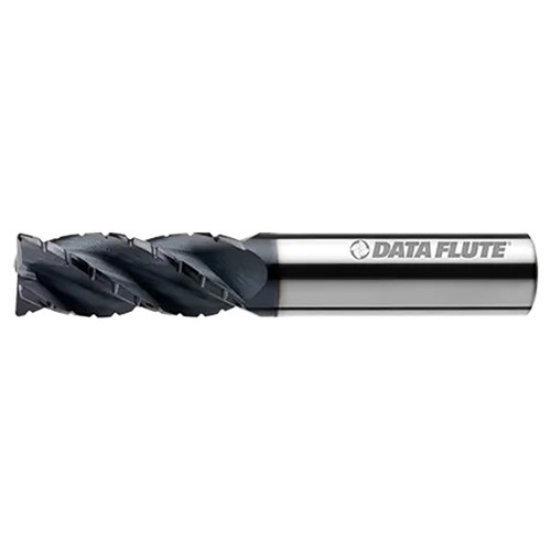 Data Flute 49296-83-D| SSSTC41000C7 1" Diameter x 1" Shank x 1-1/4" LOC x 3" OAL C11 Coated Corner Radius End Mill