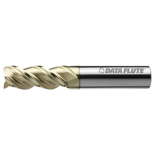 Data Flute 36830-86-D| TT30750-060C5 3/4" Diameter x 3/4" Shank x 1-5/8" LOC x 4" OAL C5 Coated Corner Radius End Mill