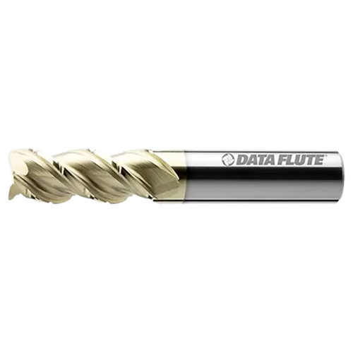 DATA FLUTE TTCST30500-000C5 | 0.375" Diameter x 0.375" Shank x 0.50mm LOC x 2.50mm OAL C5 Coated Roughing & Finishing End Mill