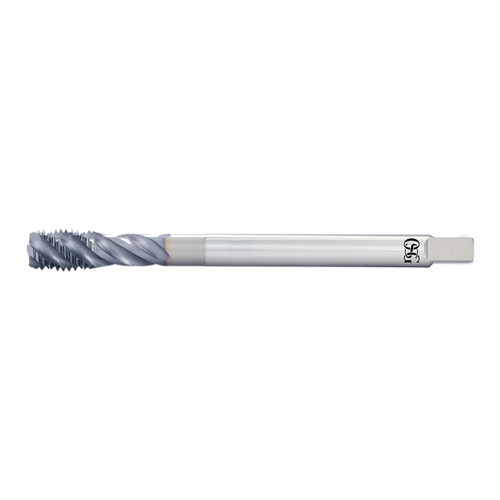 OSG 1652009208 | A Brand MF M24.00x1.00mm Thread Size x 19.30mm Shank x 16.00mm Length x 20.00mm OAL Modified Bottom (2.5P) Chamfer D5 4 Flute V Coated VC-10 16520 Spiral Flute Tap