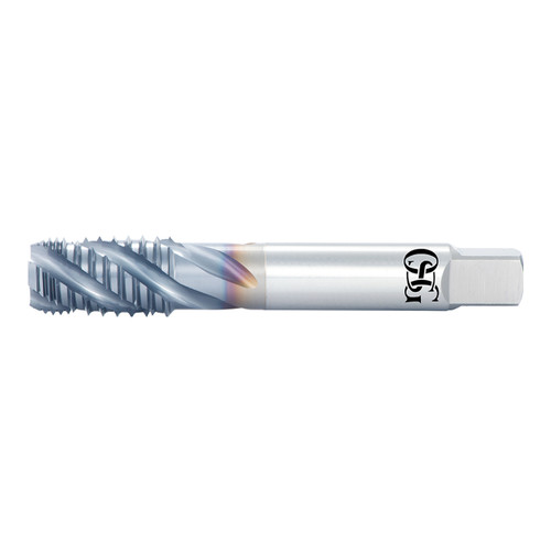 OSG 1657005008 | A Brand NPT 3/8" - 18 Thread Size x 0.700" Shank x 1.063" Length x 3.937" OAL x 40 Degree Helix Angle 4 Flute V Coated HSSE 16570 Spiral Flute Pipe Tap