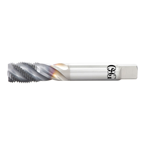 OSG 1659008008 | A Brand NPS 1" - 11.5 Thread Size x 1.125" Shank x 1.299" Length x 6.299" OAL x 40 Degree Helix Angle 4 Flute V Coated HSSE 16590 Spiral Flute Pipe Tap