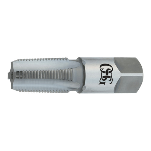 OSG 1736100 | EXO 1/4" - 18 Thread Size x 0.563" Shank x 1.062" Thread Length x 2.437" OAL NPT, ANPT 4 Flute Right Hand Bright Coated HSS-CO 328 Standard Pipe Tap