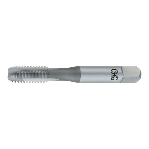 OSG 1981300 | M M8.00x1.25mm Thread Size x 8.08mm Shank x 18.00mm Length x 69.10mm OAL Plug (4P) Chamfer D5 2 Flute BRIGHT Coated HSS 142 Spiral Point Tap