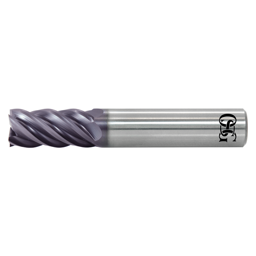 OSG 21001611 | EXOCARB 1.000" Diameter x 1.000" Shank x 3.000" LOC x 6.000" OAL x 41 to 43 Degree Helix Angle 5 Flute EXO Coated Carbide Square End Mill OSG 21001611 | EXOCARB 1.000" Diameter x 1.000" Shank x 3.000" LOC x 6.000" OAL x 41 to 43 Degree Helix Angle 5 Flute EXO Coated Carbide Square End Mill