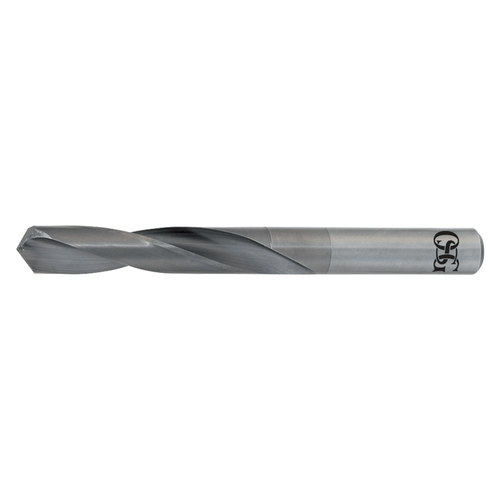 OSG 220-1015 | 2.58mm Diameter x 2.58mm Shank x 57.15mm OAL x 20 Degree Helix Angle 2 Flute Bright Coated Carbide Twist Drill