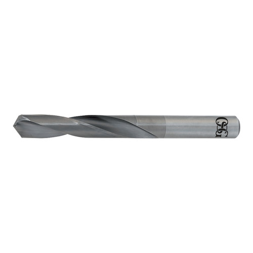 OSG 220-3906 | 25/64" Drill Size x 0.391" Shank x 73.03mm Flute Length x 114.30mm OAL x 118 Degree Point Angle 2 Flute BRIGHT Coated Carbide 220D Twist Drill