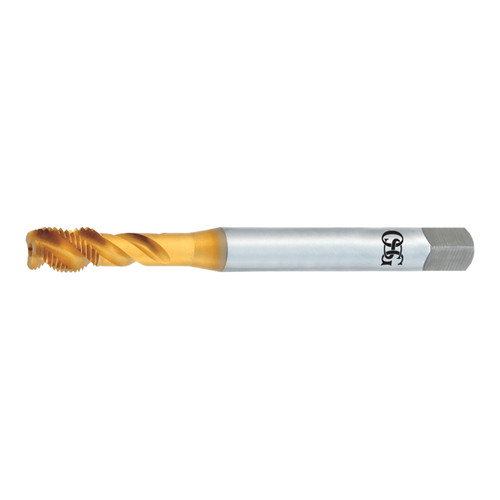 OSG 2392205 | HY-PRO TAP MF M12.00x1.50mm Thread Size x 9.32mm Shank x 14.00mm Length x 10.00mm OAL Modified Bottom (2.5P) Chamfer 3 Flute TiN Coated HSSE 239 Spiral Flute Tap