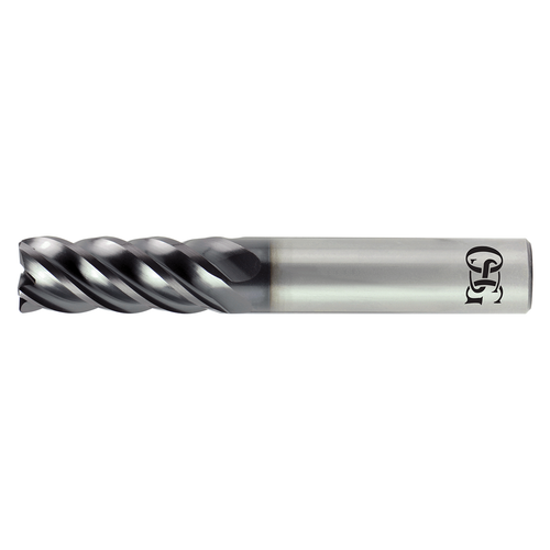 OSG 20556253 | EXOPRO 0.625" Diameter x 0.625" Shank x 1.250" LOC x 0.090" Radius x 3.500" OAL x 41 to 43 Degree Helix Angle 5 Flute EXO Coated Carbide Corner Radius End Mill OSG 20556253 | EXOPRO 0.625" Diameter x 0.625" Shank x 1.250" LOC x 0.090" Radius x 3.500" OAL x 41 to 43 Degree Helix Angle 5 Flute EXO Coated Carbide Corner Radius End Mill
