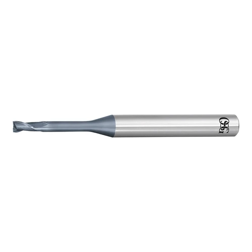 OSG 3134008 | EXOCARB 3.00mm Diameter x 6.00mm Shank x 4.50mm LOC x 45.00mm OAL x 30 Degree Helix Angle 2 Flute WXL Coated Carbide 3791 Square End Mill