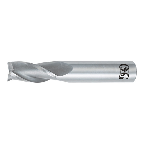 OSG 403-2969 | 0.297" Diameter x 0.313" Shank x 0.813" LOC x 2.500" OAL x 30 Degree Helix Angle 3 Flute Bright Coated Carbide 403 Square End Mill