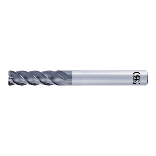 OSG 8556363 | A Brand 10.00mm Diameter x 1.00mm Shank x 4.00mm LOC x 10.00mm OAL x 0.30mm Radius x 42-44 Degree Helix Angle 4 Flute DUARISE Coated Carbide 8277 Corner Radius End Mill