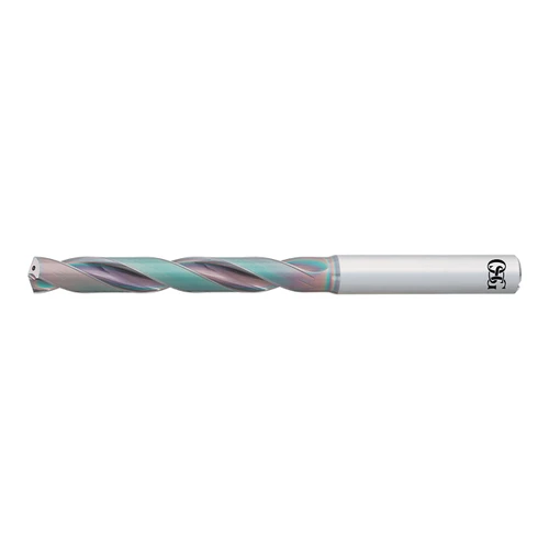 OSG 8692730 | A Brand 7.30mm Drill Size x 8.00mm Shank x 59.00mm Flute Length x 118.00mm OAL x 140 Degree Point Angle 2 Flute EgiAs Coated Carbide 6510 Jobber Length Drill Bit