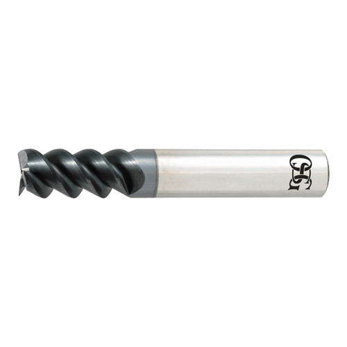 OSG HP460-2362 | HY-PRO CARB 6.00mm Diameter x 6.00mm Shank x 19.00mm LOC x 64.00mm OAL x 60 Degree Helix Angle 3 Flute TiAlN Coated Carbide HP460 Square End Mill