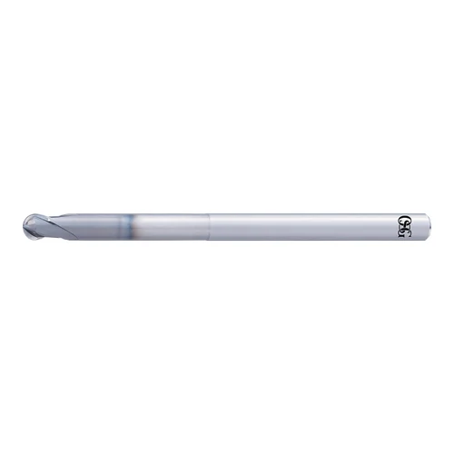 OSG 3056261 | A Brand 1.50mm Diameter x 4.00mm Shank x 1.20mm LOC x 6.00mm OAL x 0.75mm Radius x 30 Degree Helix Angle 2 Flute DUROREY Coated Carbide 8590 Ball Nose End Mill