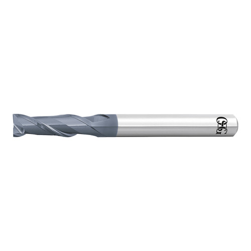 OSG 3182485 | EXOCARB 8.50mm Diameter x 1.00mm Shank x 22.50mm LOC x 7.00mm OAL x 35 Degree Helix Angle 2 Flute WXL Coated Carbide 3722 Square End Mill