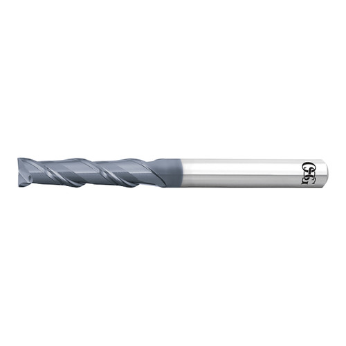 OSG 3182639 | EXOCARB 3.90mm Diameter x 6.00mm Shank x 15.60mm LOC x 5.00mm OAL x 40 Degree Helix Angle 2 Flute WXL Coated Carbide 3723 Square End Mill