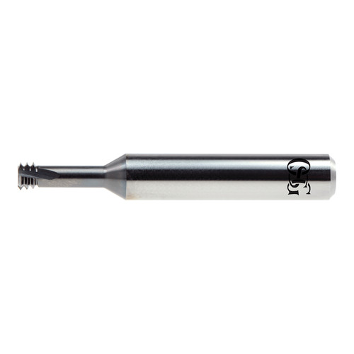 OSG 4120000913 | EXO No. 6 Thread Size x 0.103" Diameter x 0.250" Shank x 0.094" LOC x 1.661"OAL 3 Flute UNC 32 TPI WXS Coated Carbide 41200 Helical Flute Thread Mill