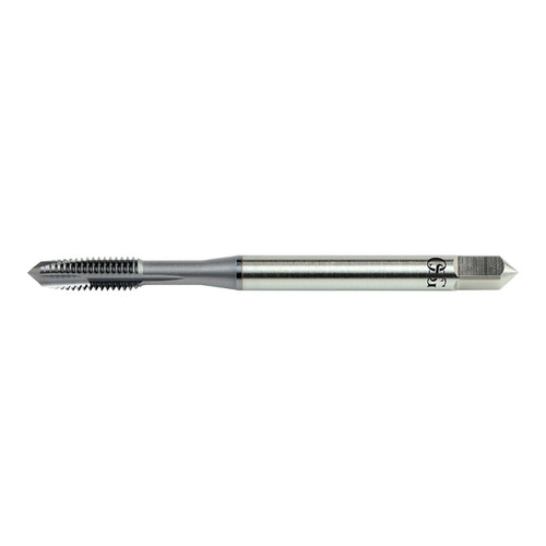 OSG 1103600700 | HY-PRO TAP UNF STI 1/4" - 28 Thread Size x 0.318" Shank x 0.669" Length x 2.720" OAL Plug (4P) Chamfer H3 3 Flute BRIGHT Coated HSSE 11036 Spiral Flute STI Tap