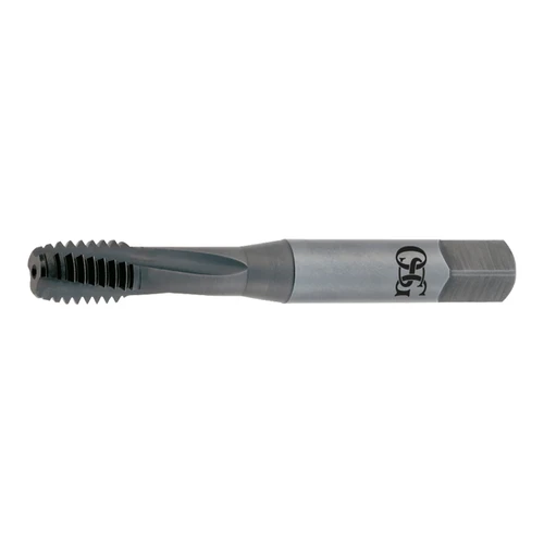 OSG 1316110201 | EXOTAP M M4.00x0.70mm Thread Size x 4.27mm Shank x 19.10mm Length x 54.00mm OAL Modified Bottom (2.5P) Chamfer D4 3 Flute Steam Oxide Coated VC-10 345NI Spiral Flute Tap