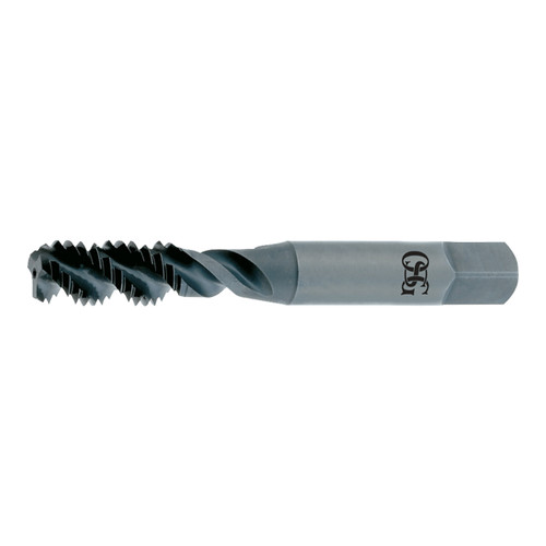 OSG 2986701 | HY-PRO #8- 36 Thread Size x 0.168" Shank x 0.374" Thread Length x 2.125" OAL x 2B Class of Fit UNF Bottom (1.5P) Chamfer Type 3 Flute Right Hand Steam Oxide Coated HSS 297 Spiral Flute Tap