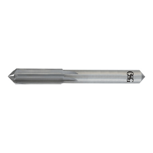 OSG 300-0980 | 2.49mm Diameter x 0.625" Flute Length x 0.094" Shank 4 Flute Bright Coated Carbide 300D Chucking Reamer