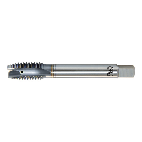 OSG 30604508 | EXOTAP UNC 3/4" - 1 Thread Size x 0.590" Shank x 1.201" Length x 4.920" OAL Plug (4P) Chamfer H3 3 Flute V Coated HSSE 306 Spiral Point Tap