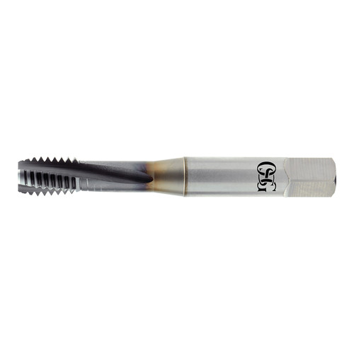 OSG 31540808 | EXOTAP UNF STI 3/8" - 24 Thread Size x 0.323" Shank x 0.625" Length x 3.157" OAL Modified Bottom (2.5P) Chamfer H3 3 Flute V Coated VC-10 315Ti Spiral Flute STI Tap
