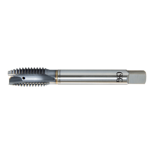 OSG 34601308 | EXOTAP MF M14.00x1.50mm Thread Size x 10.90mm Shank x 24.00mm Length x 10.00mm OAL Plug (4P) Chamfer D6 3 Flute V Coated HSSE 346 Spiral Point Tap