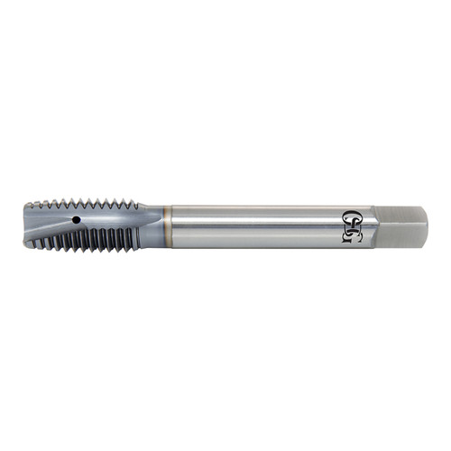 OSG 34720908 | EXO M12 x 1.25mm Thread Size x 9.32mm Shank x 21.00mm Thread Length MF D5 Plug (5P) Chamfer Type 3 Flute Right Hand V Coated VC-10 347TI Spiral Point Tap