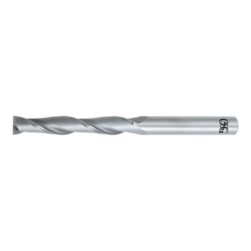OSG 482-250108 | 0.250" Diameter x 0.250" Shank x 1.000" LOC x 4.000" OAL x 30 Degree Helix Angle 2 Flute TiCN Coated Carbide 482 Square End Mill