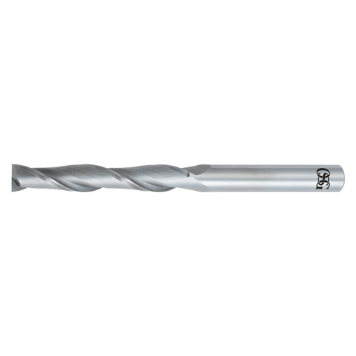 OSG 482-4375 | 0.438" Diameter x 0.438" Shank x 3.000" LOC x 6.000" OAL x 30 Degree Helix Angle 2 Flute Bright Coated Carbide Square End Mill OSG 482-4375 | 0.438" Diameter x 0.438" Shank x 3.000" LOC x 6.000" OAL x 30 Degree Helix Angle 2 Flute Bright Coated Carbide Square End Mill