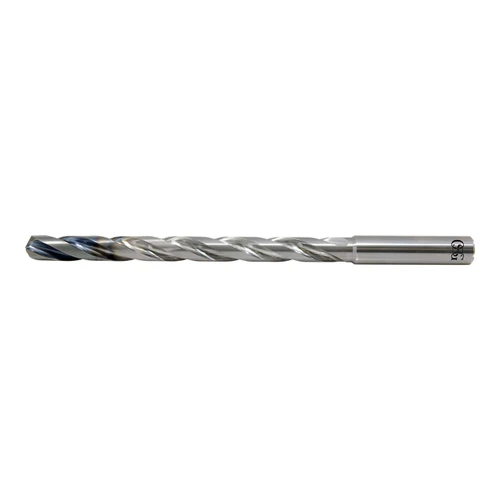 OSG 563027911 | EXOPRO 7.10mm Drill Size x 8.00mm Shank x 10.00mm Flute Length x 155.00mm OAL x 140 Degree Point Angle 3 Flute WD1 Coated Carbide 5630 Taper Length Drill Bit