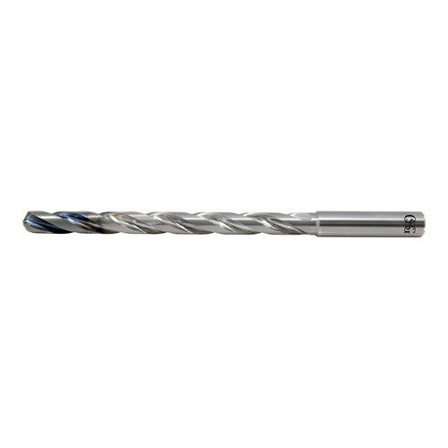 OSG 563028111 | EXOPRO 0.281" Diameter x 0.313" Shank x 100.000" Flute Length x 155.00mm OAL x 30 Degree Helix Angle 3 Flute WD1 Coated Carbide 5630 Taper Length Drill Bit