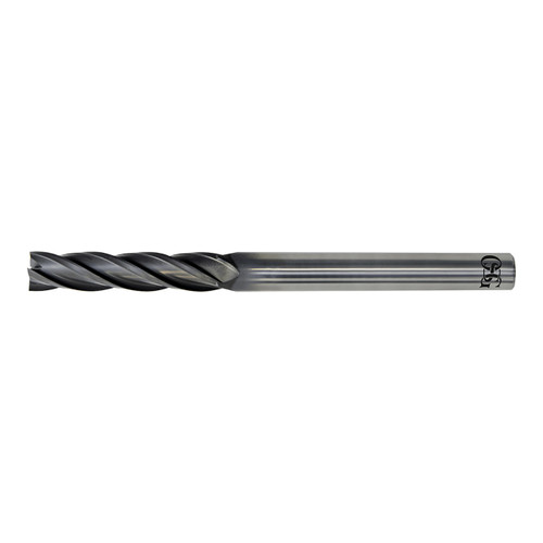 OSG 74400725 | EXOCARB 1/4" Diameter x 0.250" Shank x 1.250" LOC x 4.000" OAL x 30 Degree Helix Angle 4 Flute DG Coated Carbide 7440 Square End Mill