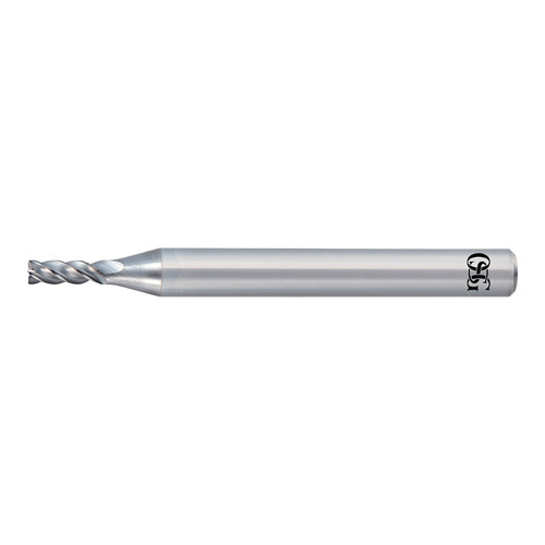 OSG 8555880 | A Brand 8.00mm Diameter x 8.00mm Shank x 19.00mm LOC x 7.00mm OAL x 37-40 Degree Helix Angle 4 Flute DUARISE Coated Carbide 8205 Square End Mill