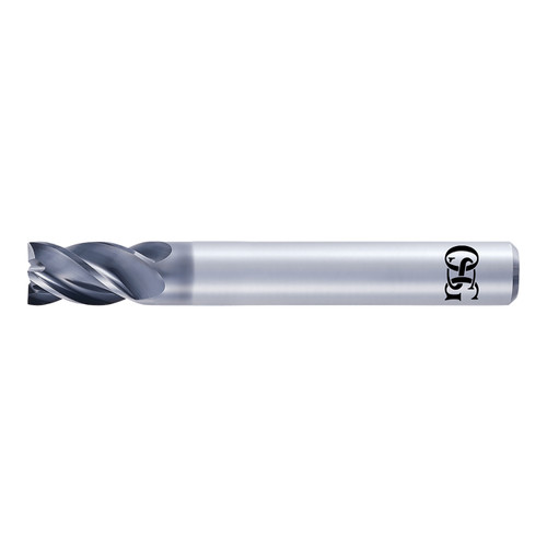 OSG 8556450 | A Brand 5.00mm Diameter x 6.00mm Shank x 7.50mm LOC x 45.00mm OAL x 37-40 Degree Helix Angle 4 Flute DUARISE Coated Carbide 8206 Square End Mill