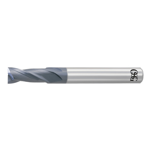 OSG 3182054 | EXOCARB 5.40mm Diameter x 6.00mm Shank x 10.80mm LOC x 5.00mm OAL x 30 Degree Helix Angle 2 Flute WXL Coated Carbide 3721 Square End Mill