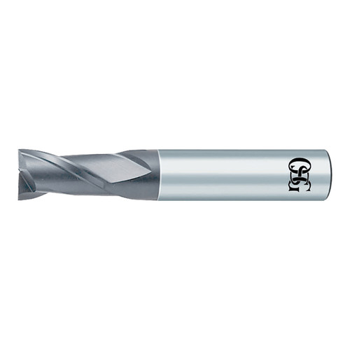 OSG 36200012 | EXOCARB 3/8" Diameter x 0.375" Shank x 0.750" LOC x 2.750" OAL x 30 Degree Helix Angle 2 Flute WXL Coated Carbide 3620 Square End Mill