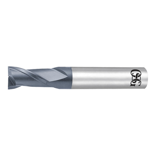 OSG 3181831 | EXOCARB 3.10mm Diameter x 6.00mm Shank x 4.70mm LOC x 45.00mm OAL x 30 Degree Helix Angle 2 Flute WXL Coated Carbide 3720 Square End Mill