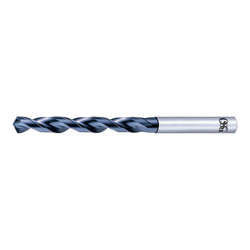 OSG 17257008 | V-0.257" Diameter x 6.53mm Shank x 73.000" Flute Length x 119.00mm OAL x 130 Degree Point Angle 2 Flute V Coated HSS-CO 1700 Jobber Length Drill Bit