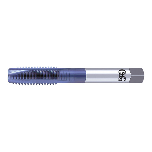 OSG 1105610708 | EXOTAP UNC #8 - 32 Thread Size x 0.168" Shank x 0.751" Length x 2.126" OAL Plug (5P) Chamfer H2 3 Flute V Coated VC-10 312TI Spiral Point Tap