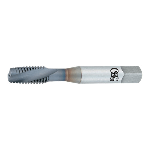 OSG 1315900508 | HY-PRO M8 x 1.25mm Thread Size x 8.08mm Shank x 15.00mm Thread Length x 6H Class of FitM Plug (6P) Chamfer Type 2 Flute V Coated HSSE 13159 Spiral Flute Tap