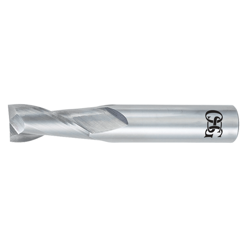 OSG 402-0939 | 0.094" Diameter x 0.125" Shank x 0.375" LOC x 1.500" OAL x 30 Degree Helix Angle 2 Flute Bright Coated Carbide Square End Mill