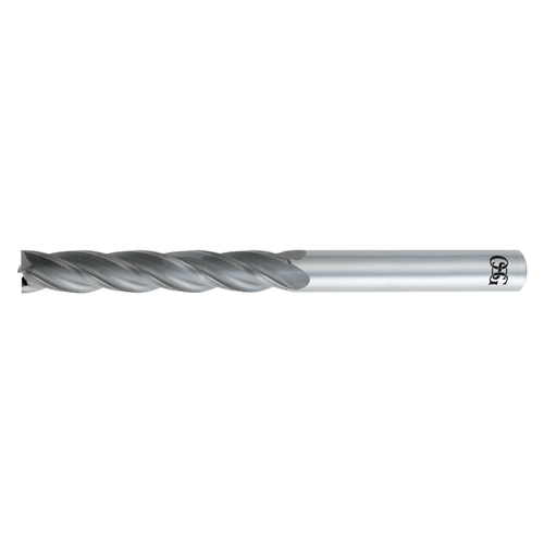 OSG 484-1250 | 0.125" Diameter x 0.125" Shank x 1.000" LOC x 3.000" OAL x 30 Degree Helix Angle 4 Flute Bright Coated Carbide Square End Mill OSG 484-1250 | 0.125" Diameter x 0.125" Shank x 1.000" LOC x 3.000" OAL x 30 Degree Helix Angle 4 Flute Bright Coated Carbide Square End Mill